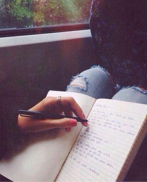 girl journalling