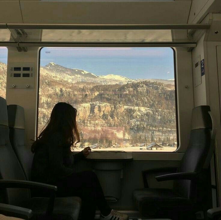 girl on train