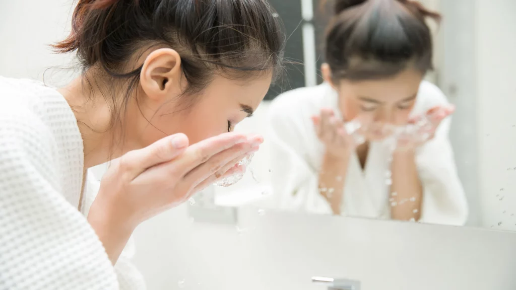 Over cleansing face