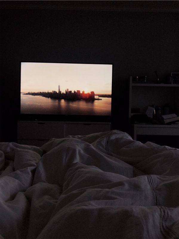 TV in bed