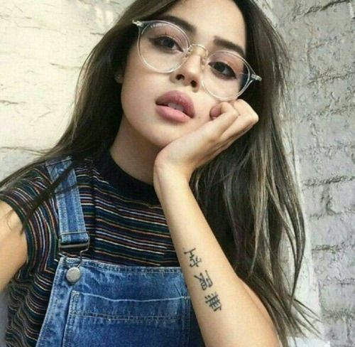 girl with glasses