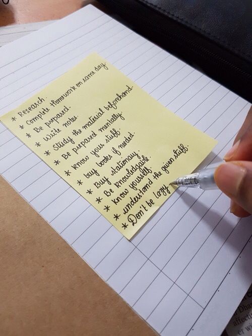neat handwriting
