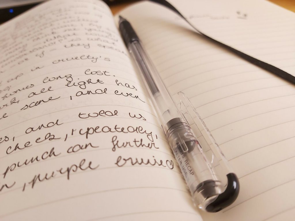 pen in book