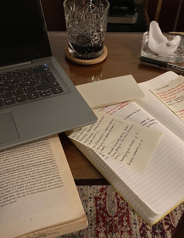 studying