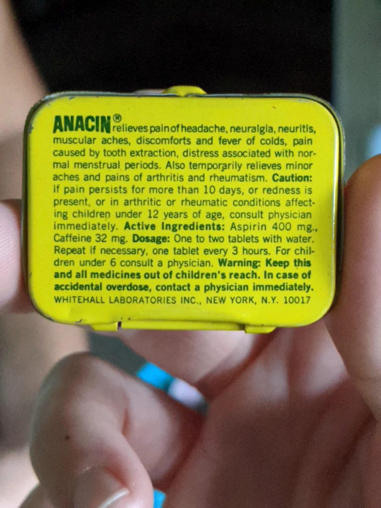 aspirin box