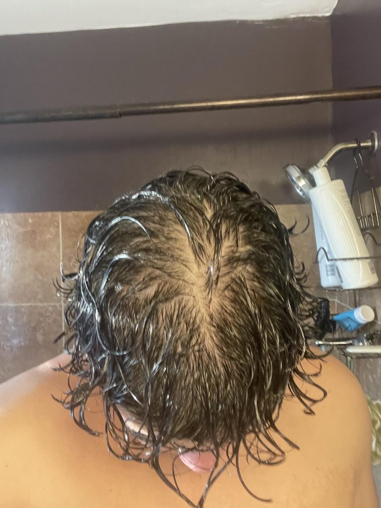 wet hair