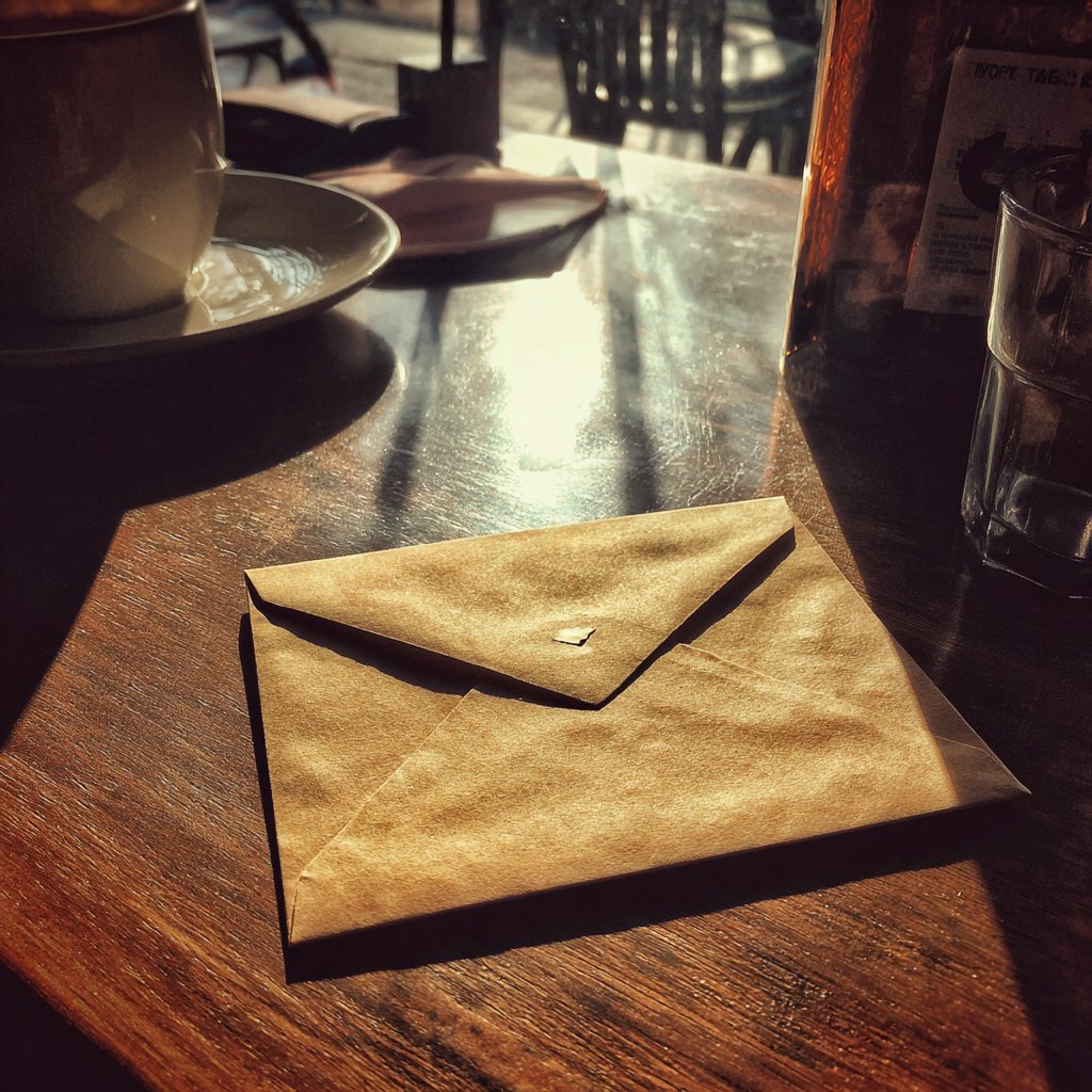 An envelope on a table | Source: Midjourney