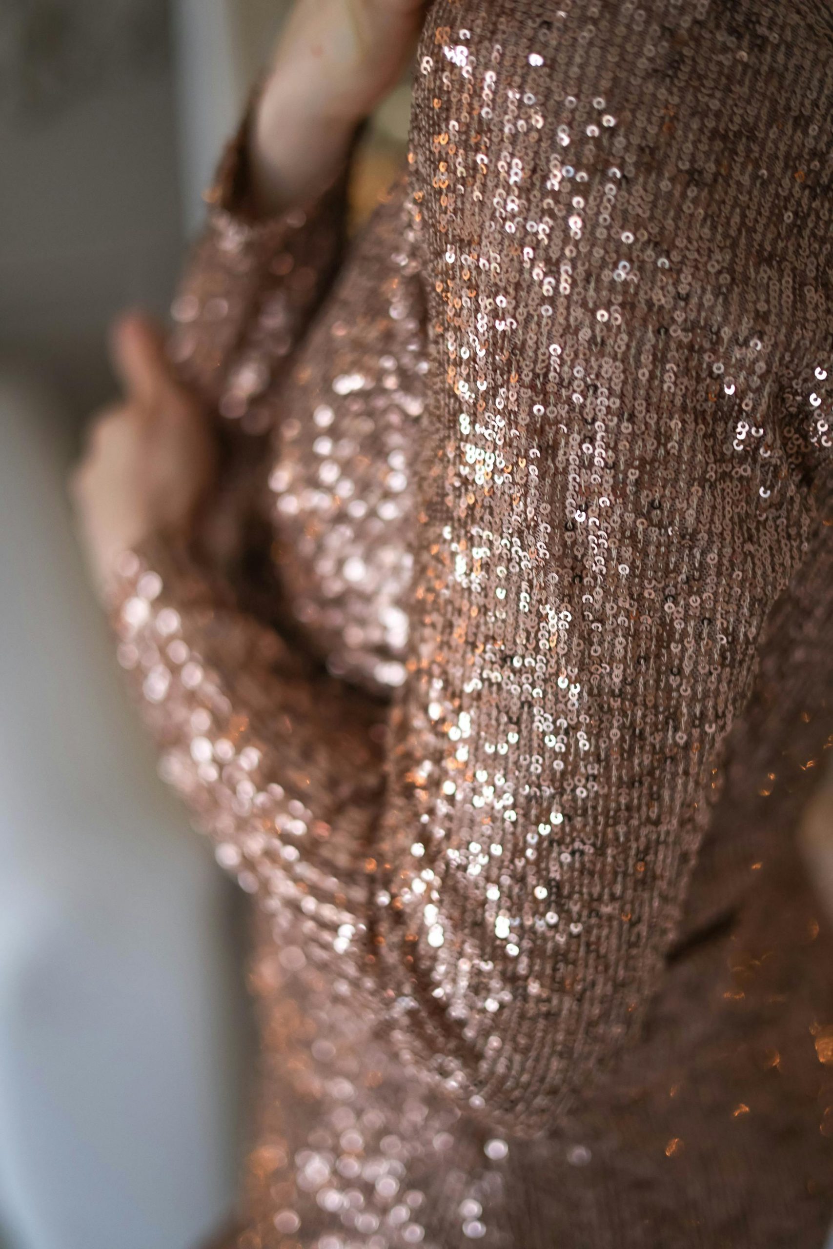 A close-up of a woman in a sequin dress | Source: Pexels