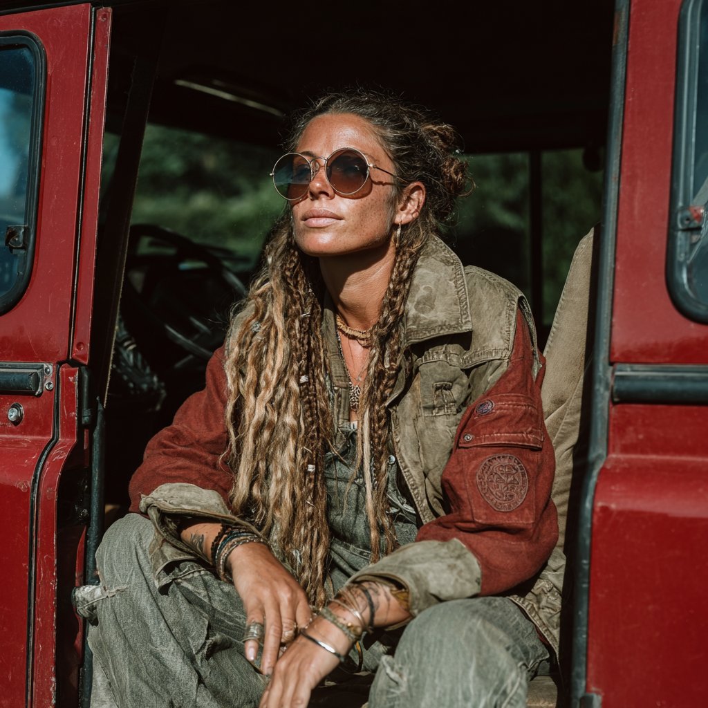 A woman stepping out of a car | Source: Midjourney