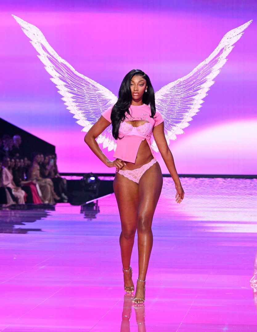 Angel Reese at the Victoria's Secret Fashion Show held at Steiner Studios on October 15, 2025 in New York | Source: Getty Images