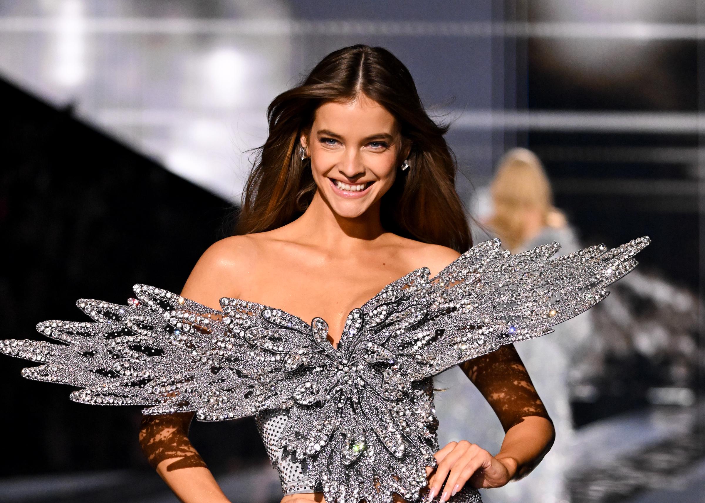 Barbara Palvin at the Victoria's Secret Fashion Show held at Steiner Studios on October 15, 2025 in New York | Source: Getty Images