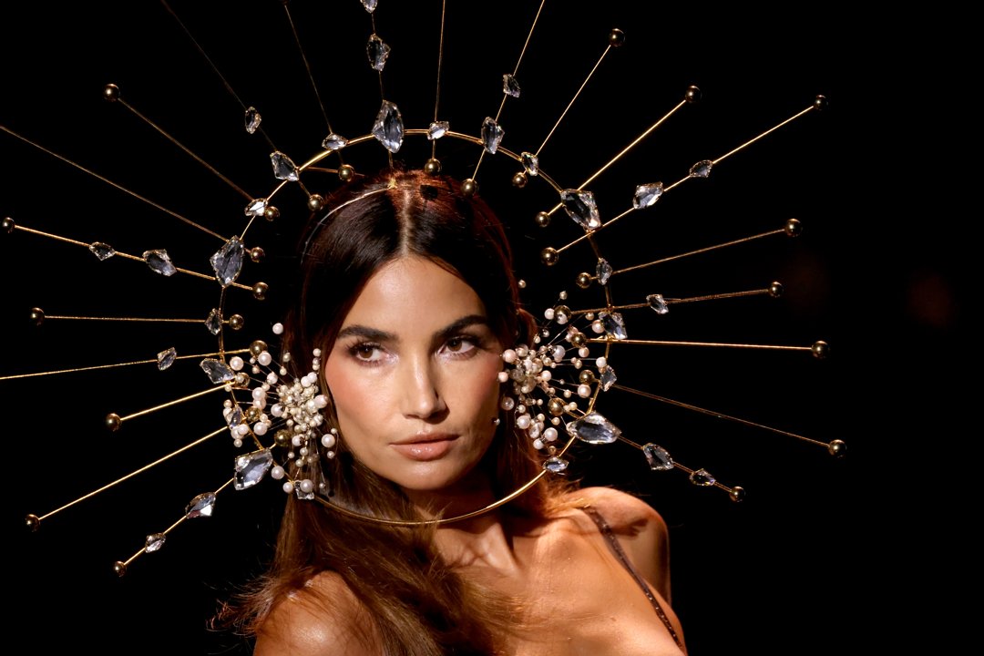 Lily Aldridge at the Victoria's Secret Fashion Show held at Steiner Studios on October 15, 2025 in New York | Source: Getty Images