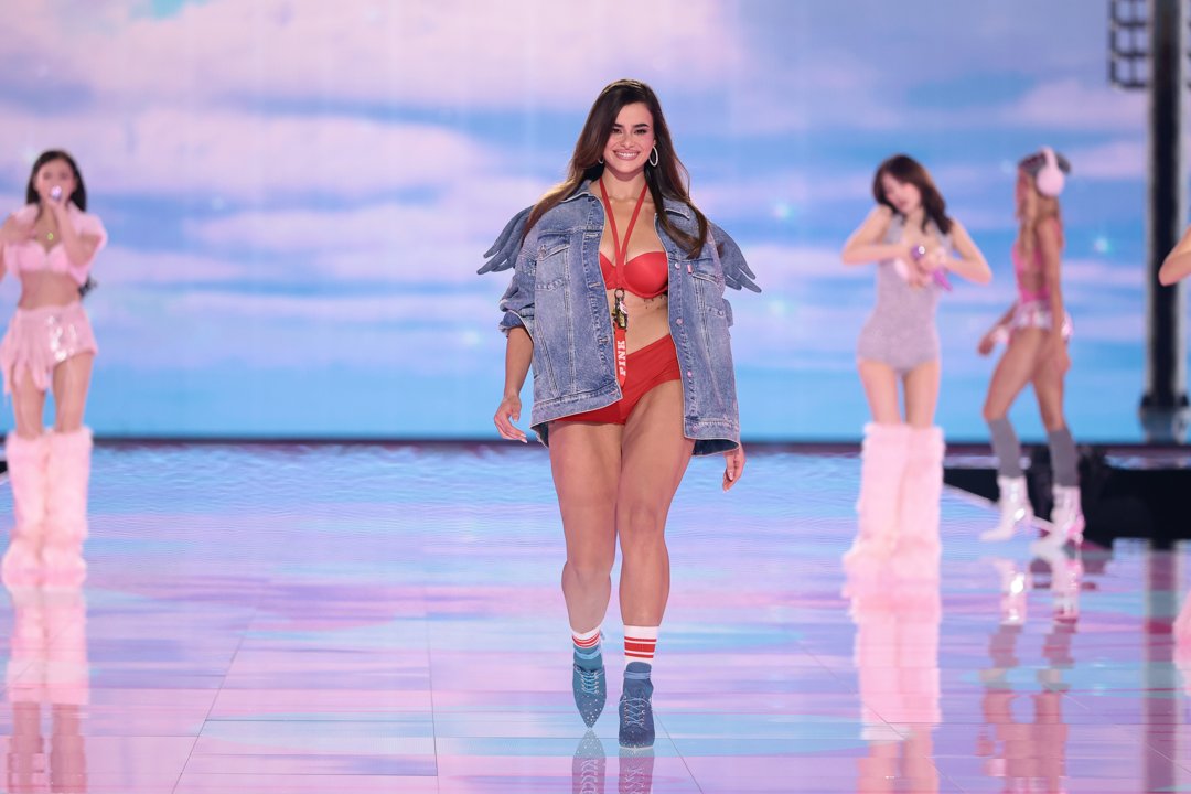 Barbie Ferreira at the Victoria's Secret Fashion Show held at Steiner Studios on October 15, 2025 in New York | Source: Getty Images