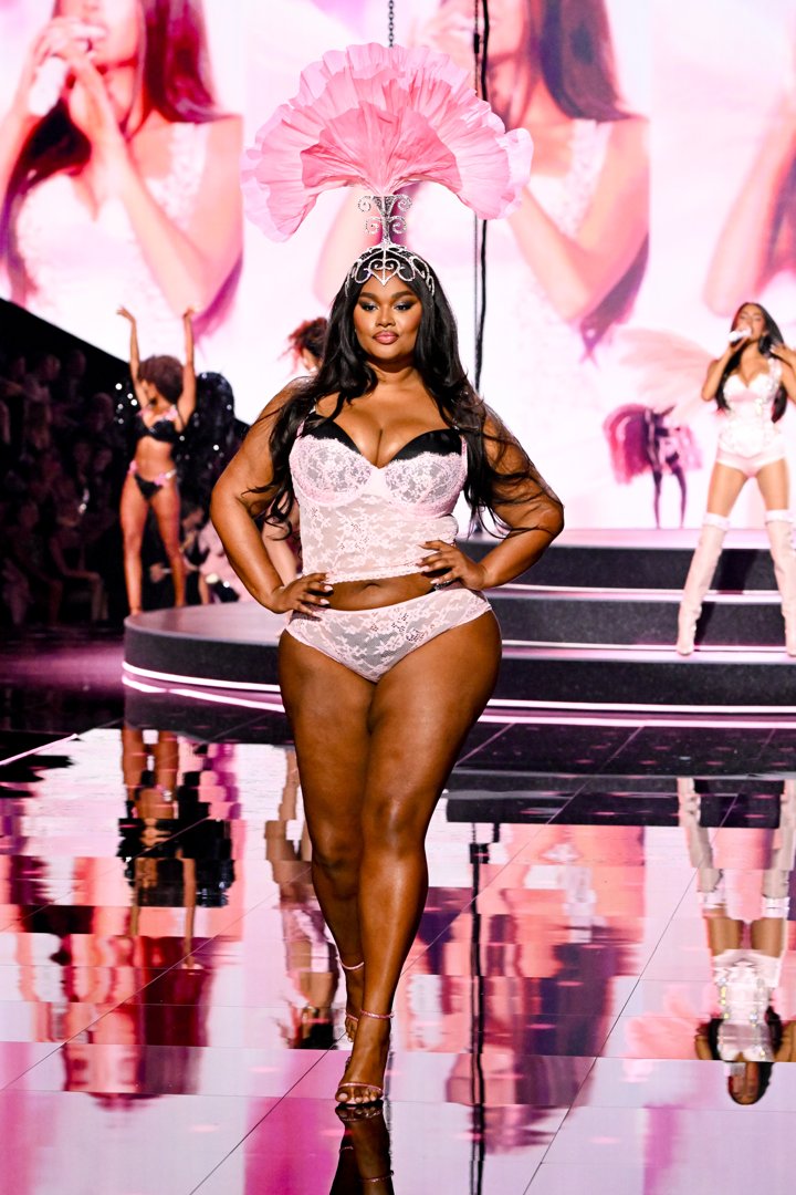 Precious Lee at the Victoria's Secret Fashion Show held at Steiner Studios on October 15, 2025 in New York | Source: Getty Images