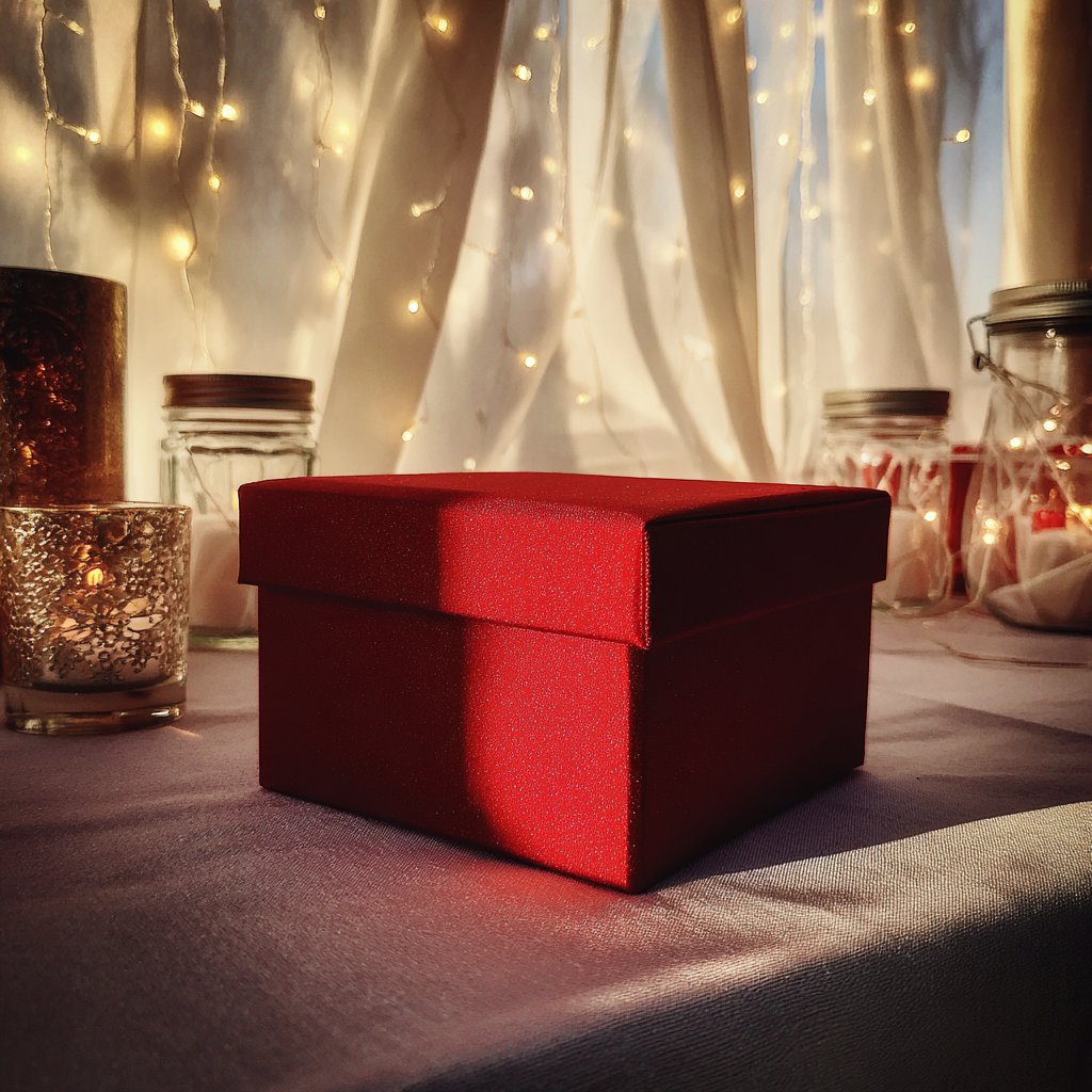 A red box on a table | Source: Midjourney