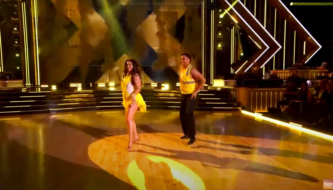 Lauren Jauregui and Brandon Armstrong. | Source: YouTube/Dancing With The Stars