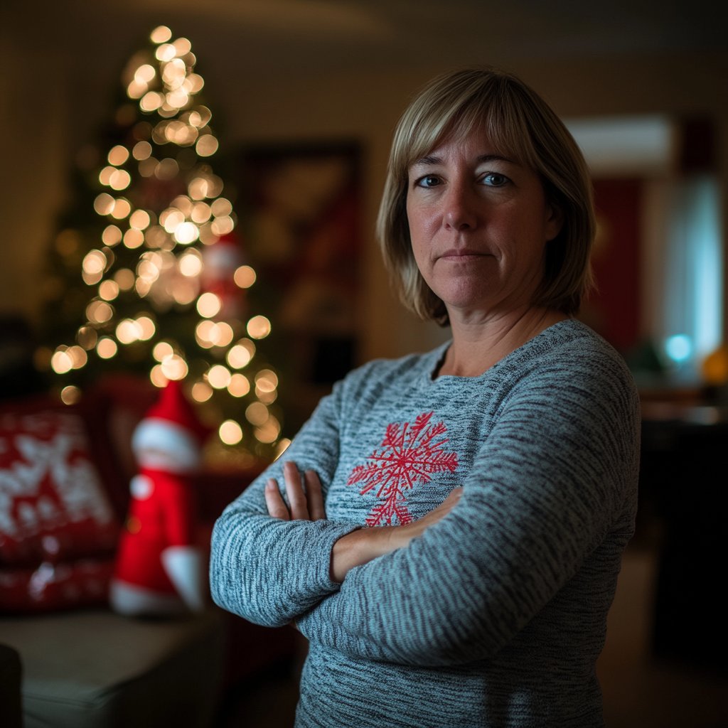 An upset woman standing with her arms crossed | Source: Midjourney