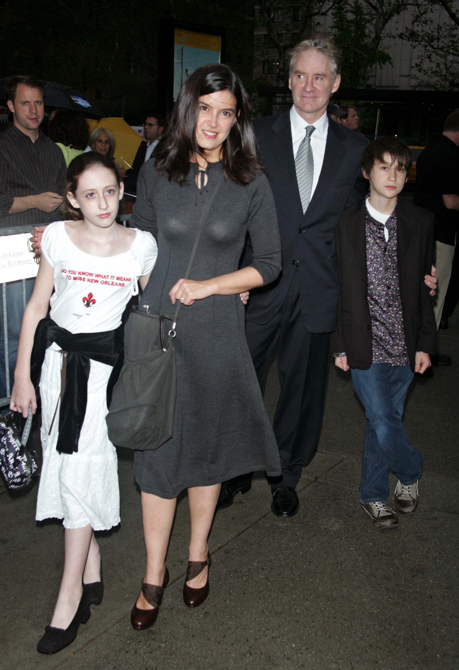 Greta Kline, Phoebe Cates, Kevin Kline and Owen Kline at the New York Film Festival Premiere of 