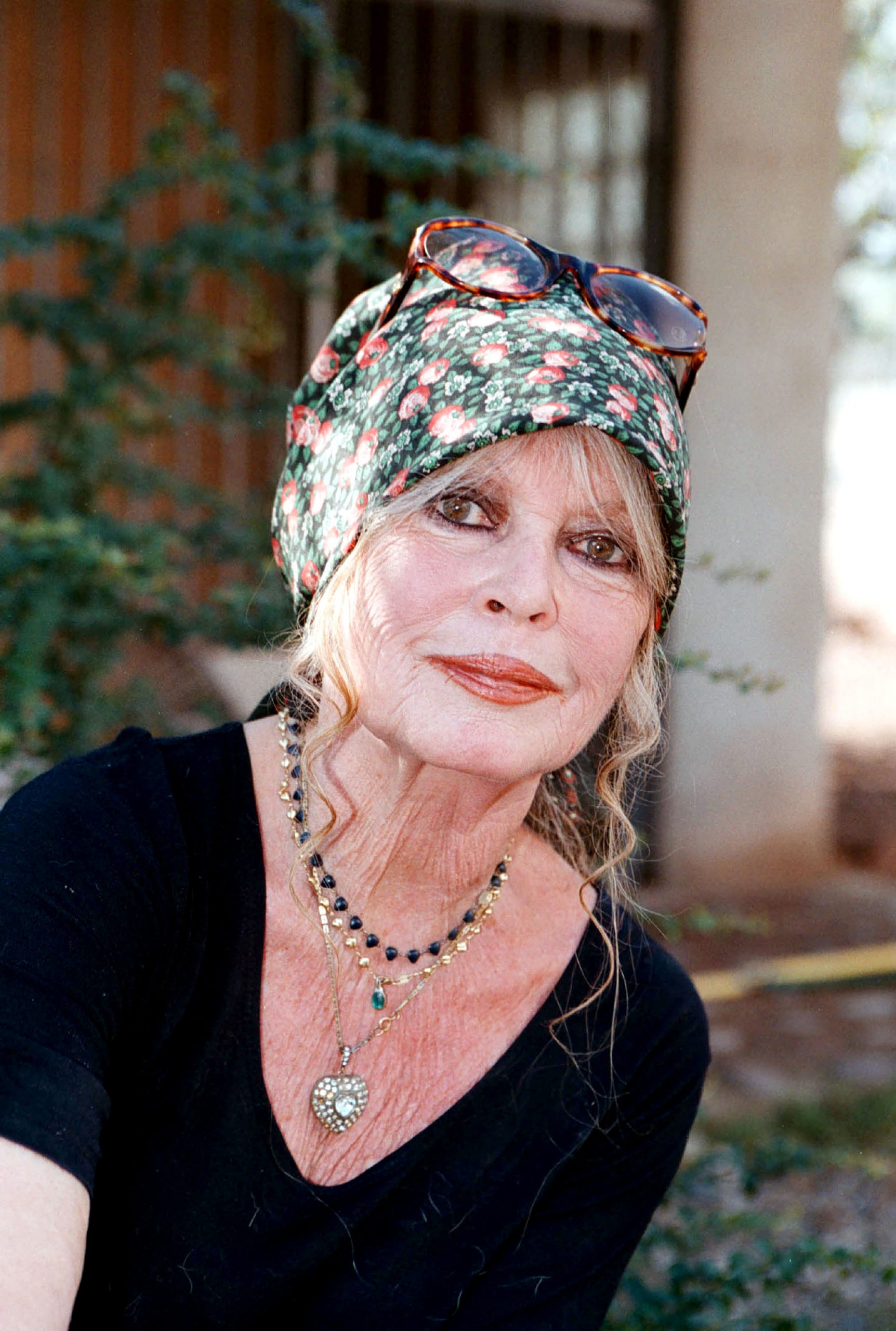 Brigitte Bardot visits her dog refuge