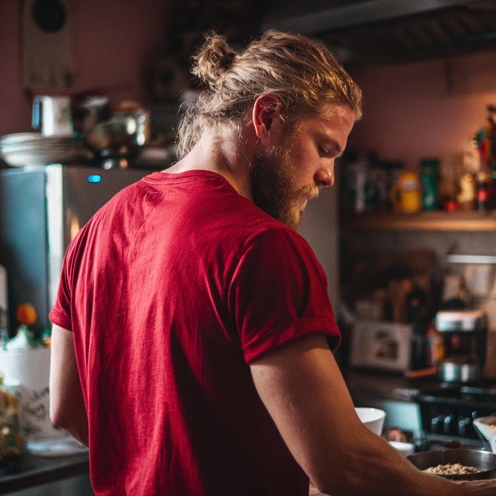 A man busy in the kitchen | Source: Midjourney