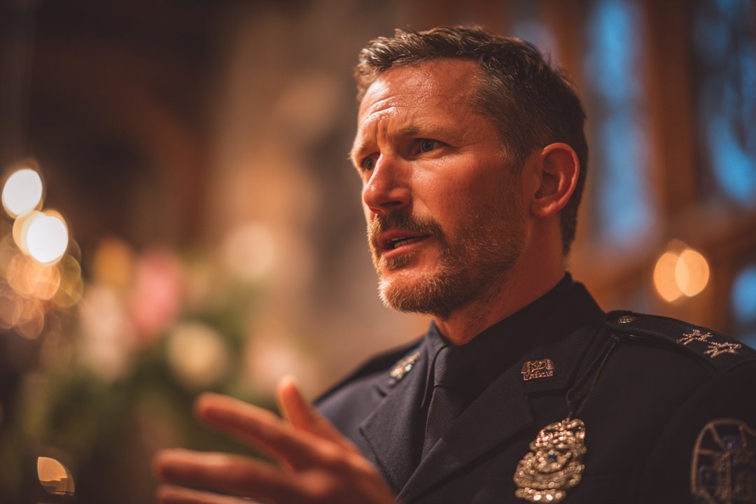 A close-up of a police officer | Source: Midjourney