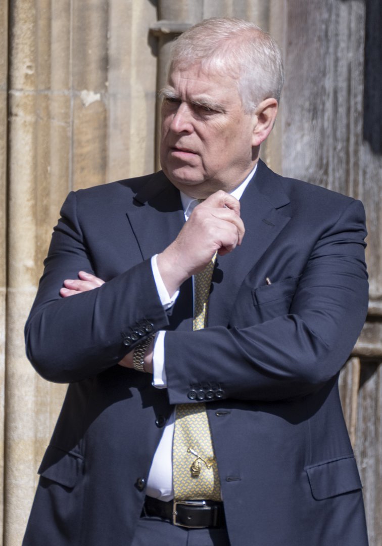 Prince Andrew is seen at the traditional Easter Sunday Mattins Service at St George's Chapel on April 20, 2025, in Windsor, England | Source: Getty Images