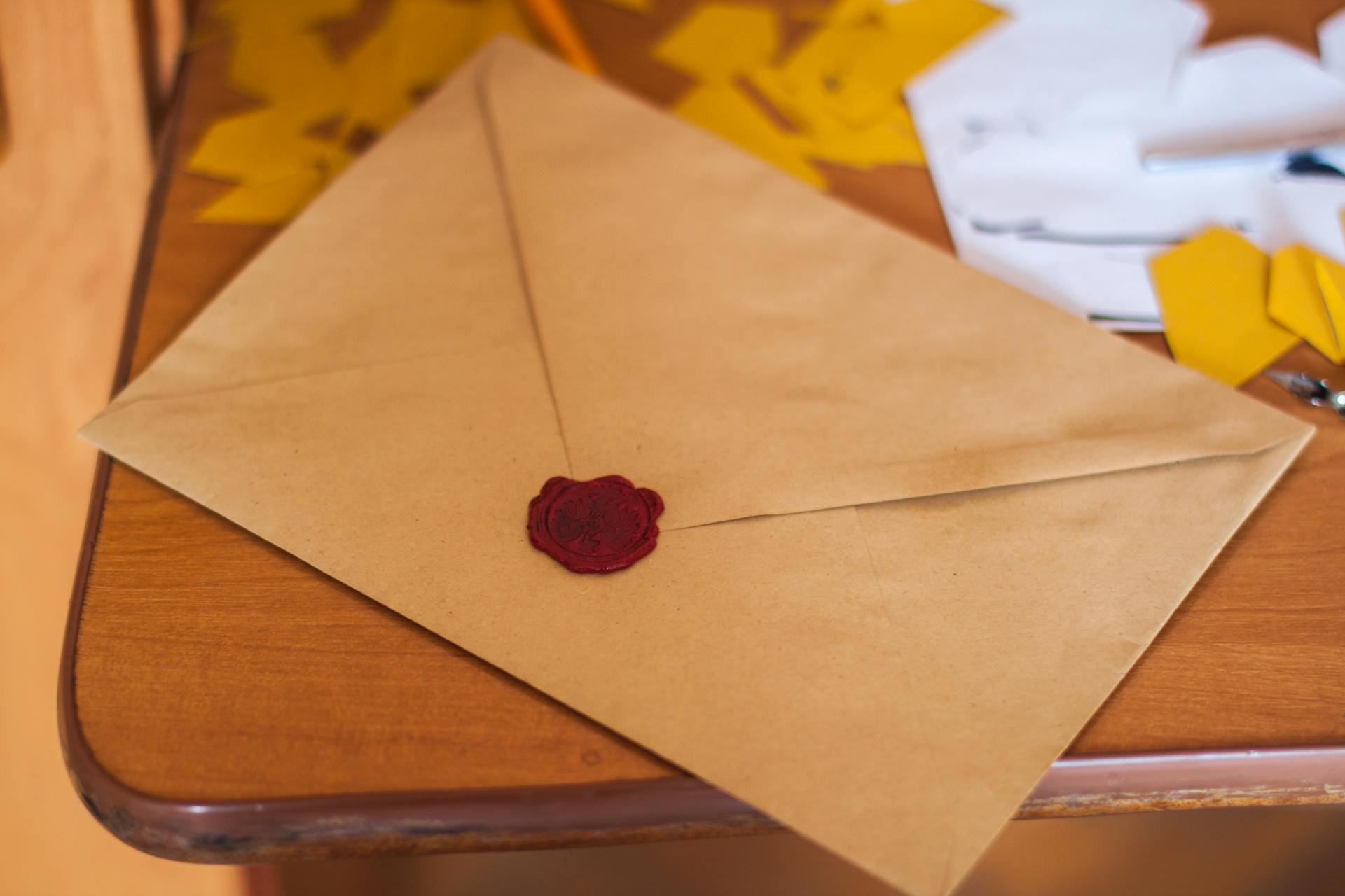An envelope on a table | Source: Pexels