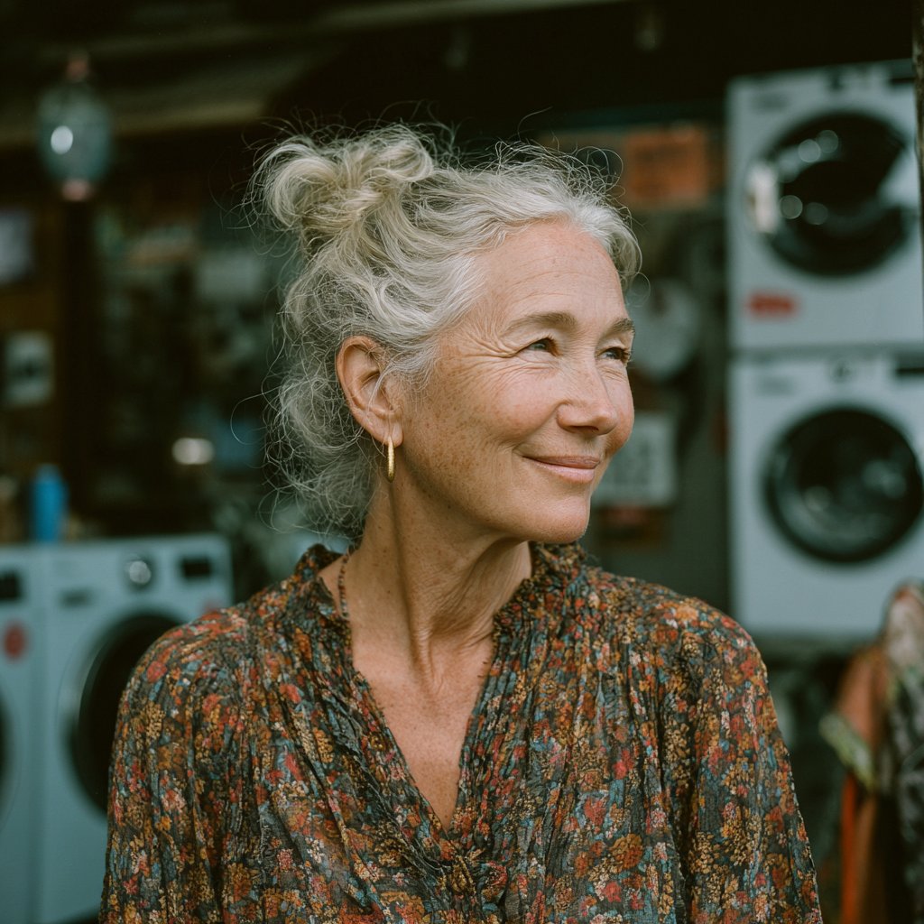 A woman in a secondhand shop | Source: Midjourney