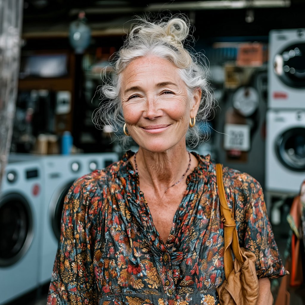A kind woman smiling | Source: Midjourney
