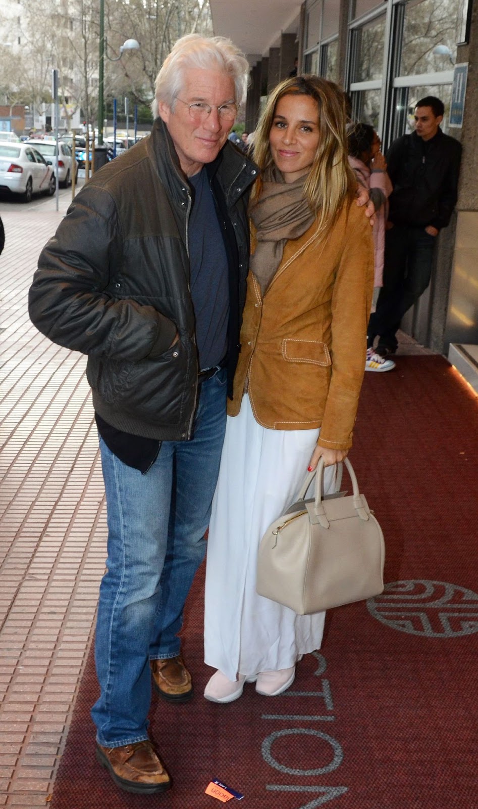 Richard Gere and Alejandra Silva in Madrid, Spain, on March 9, 2016 | Source: Getty Images