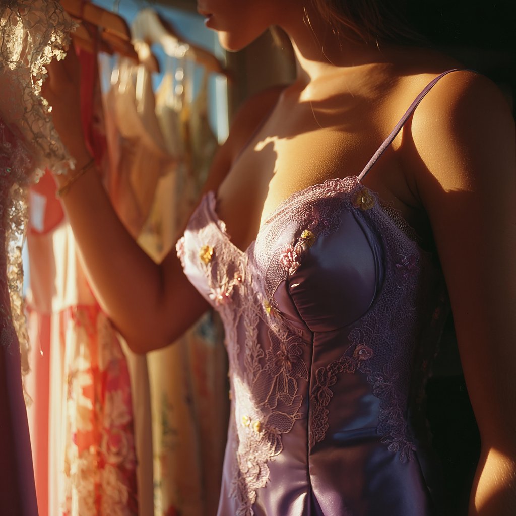 A girl in her prom dress | Source: Midjourney