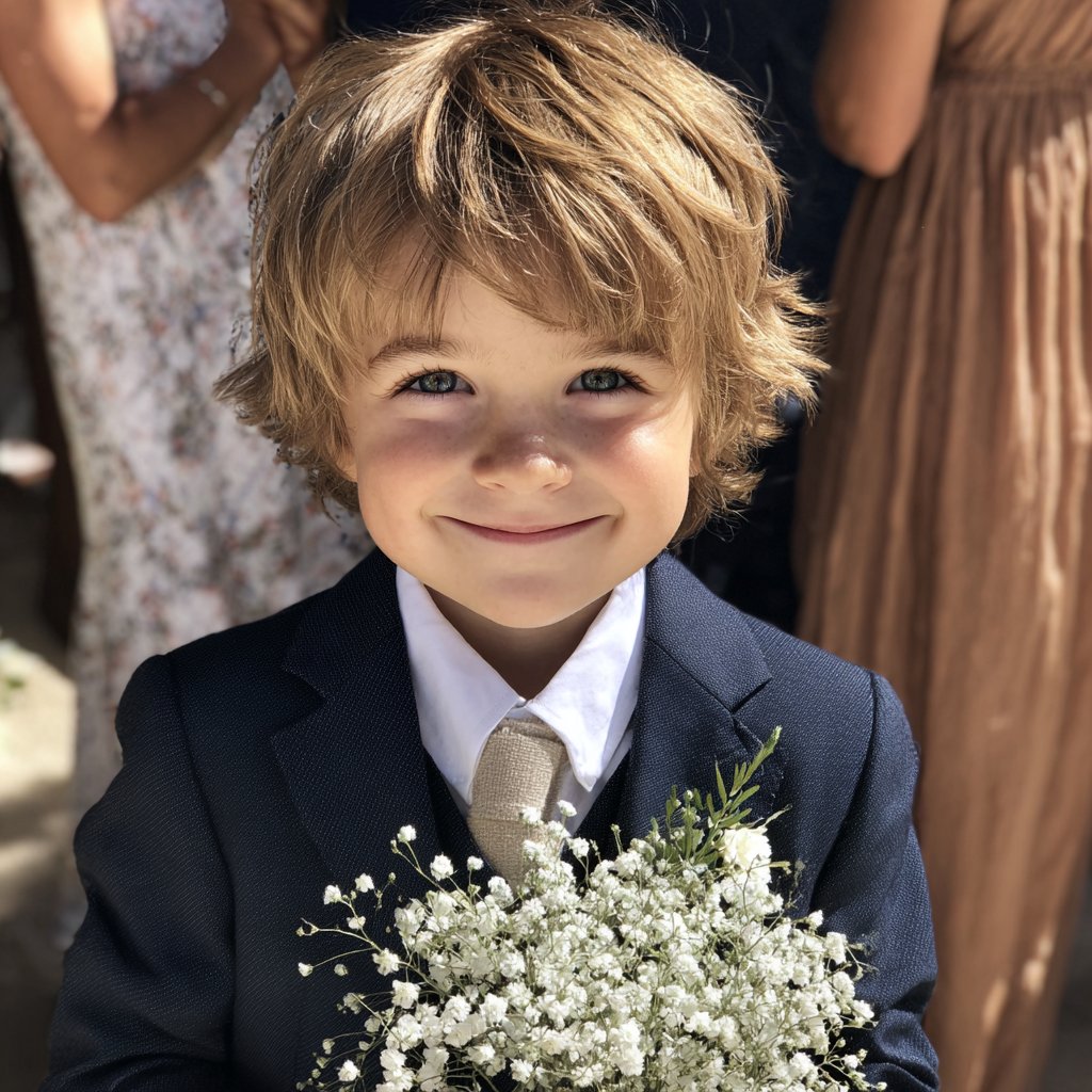 A close-up of a smiling little boy | Source: Midjourney