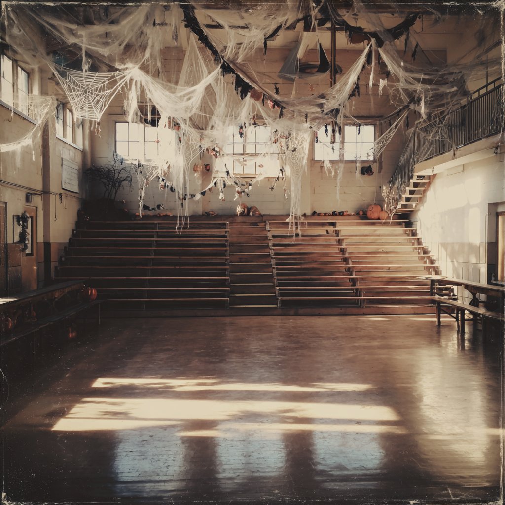 Bleachers in a school hall | Source: Midjourney