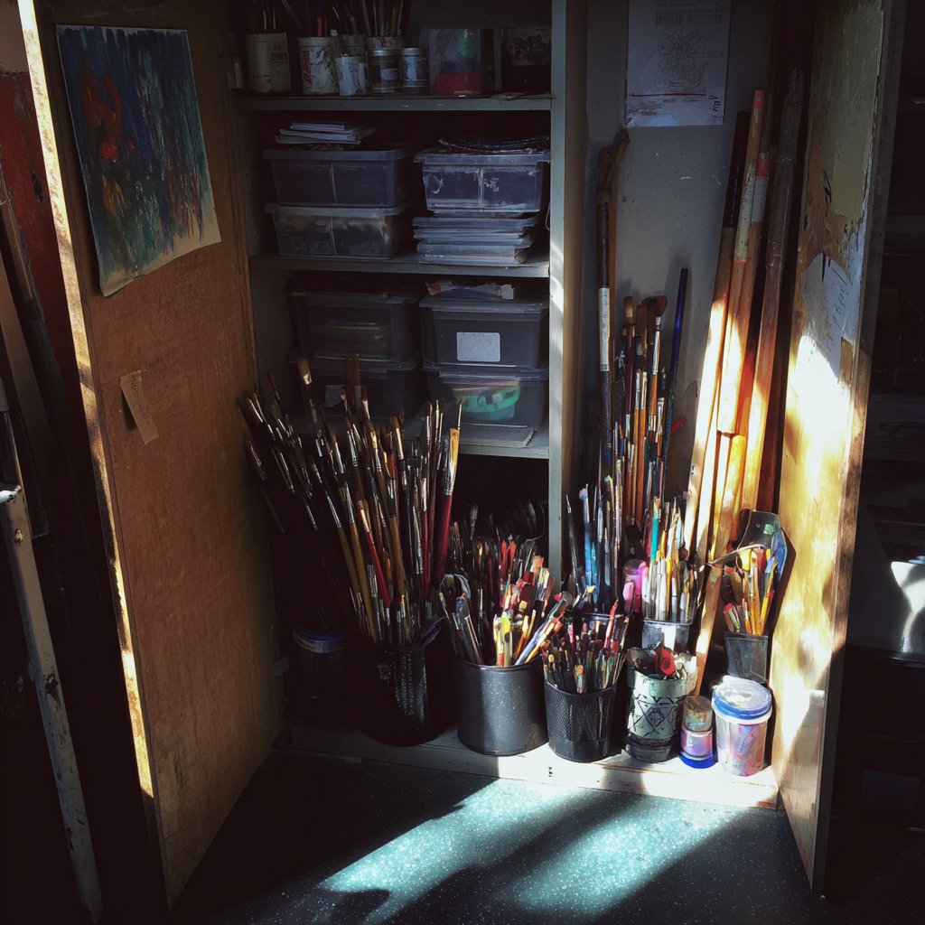 An art supply closet | Source: Midjourney