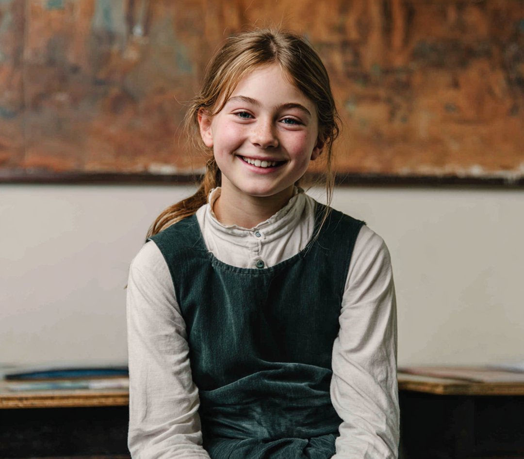A smiling little girl | Source: Midjourney