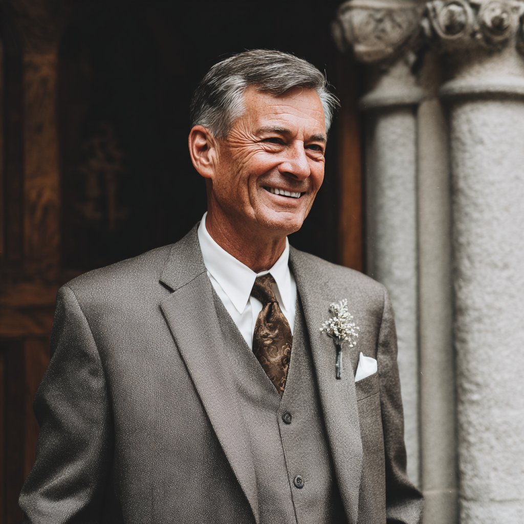 A smiling man wearing a suit | Source: Midjourney
