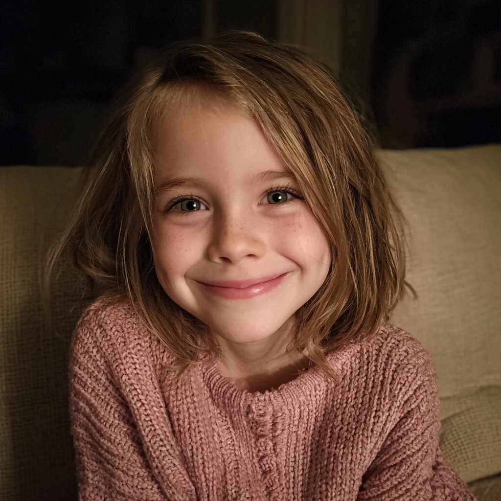 A smiling little girl wearing a pink jersey | Source: Midjourney