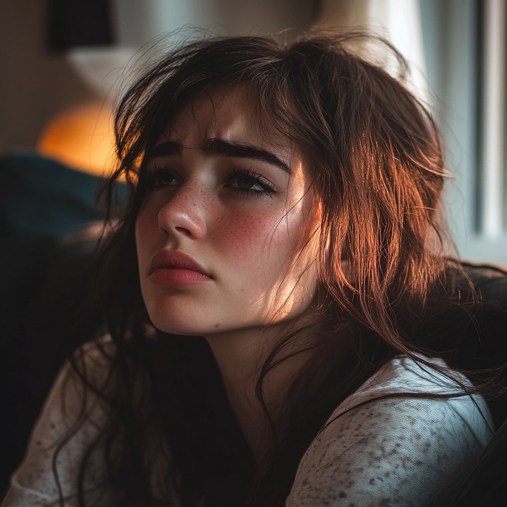 A sad woman | Source: Midjourney