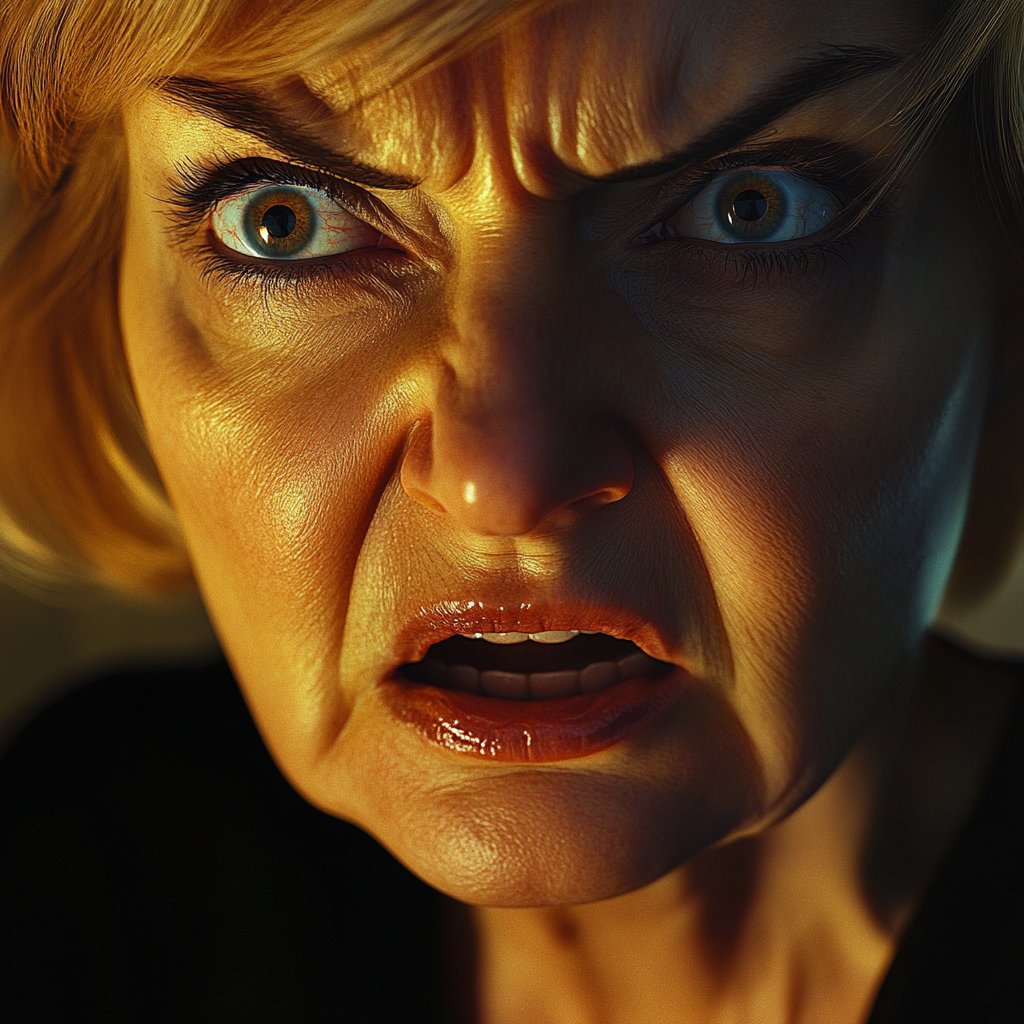 A startled woman | Source: Midjourney