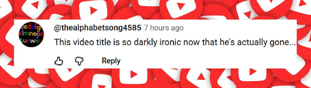 A netizen's comment on Daniel Naroditsky's last YouTube channel video posted on October 18, 2025 | Source: YouTube/Daniel Naroditsky
