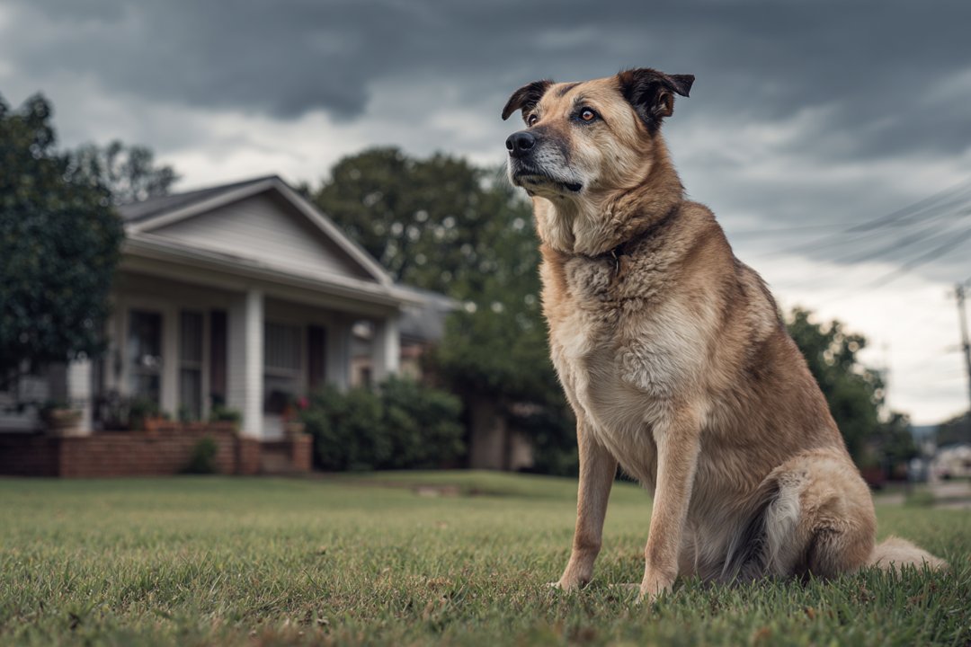 A dog sitting up straight | Source: Midjourney