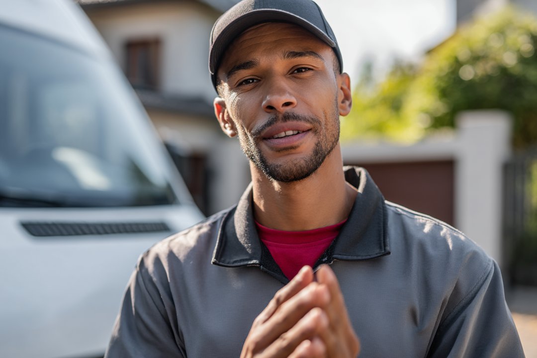 A delivery driver | Source: Midjourney