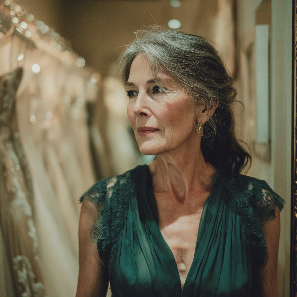 An older woman standing in a boutique | Source: Midjourney