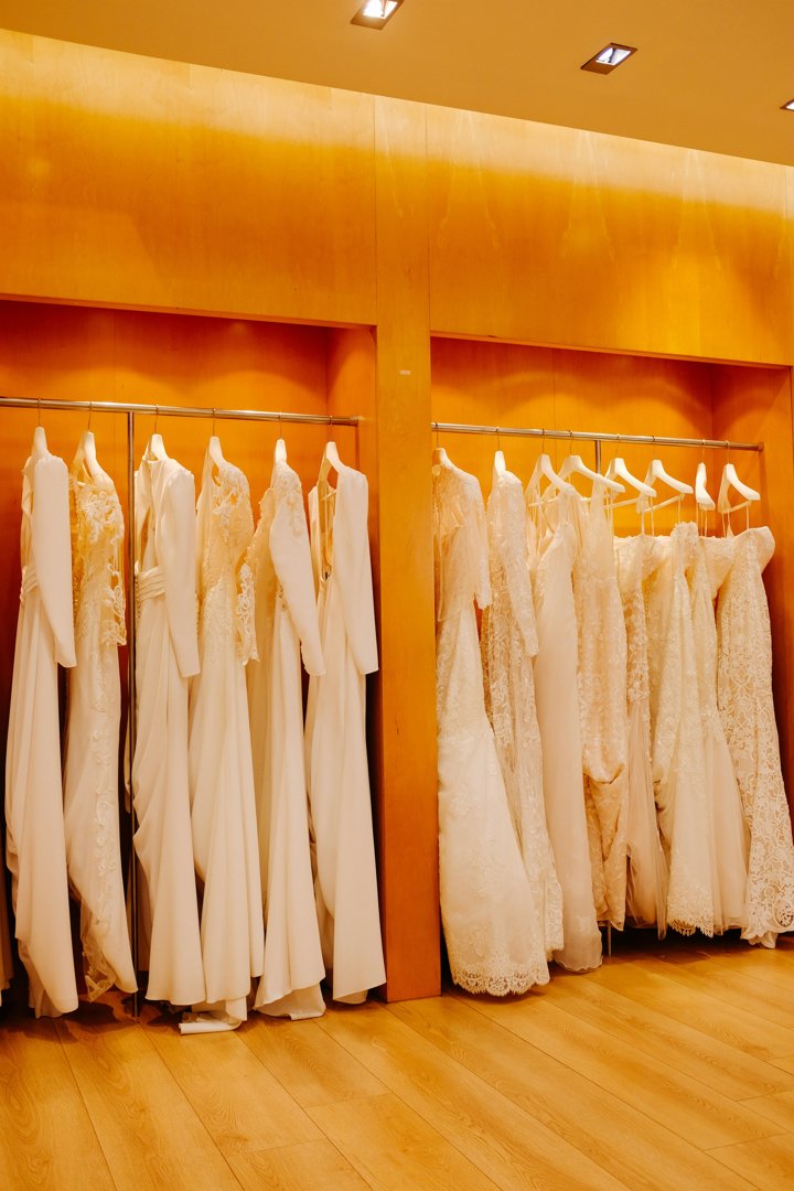 A row of wedding dresses | Source: Unsplash