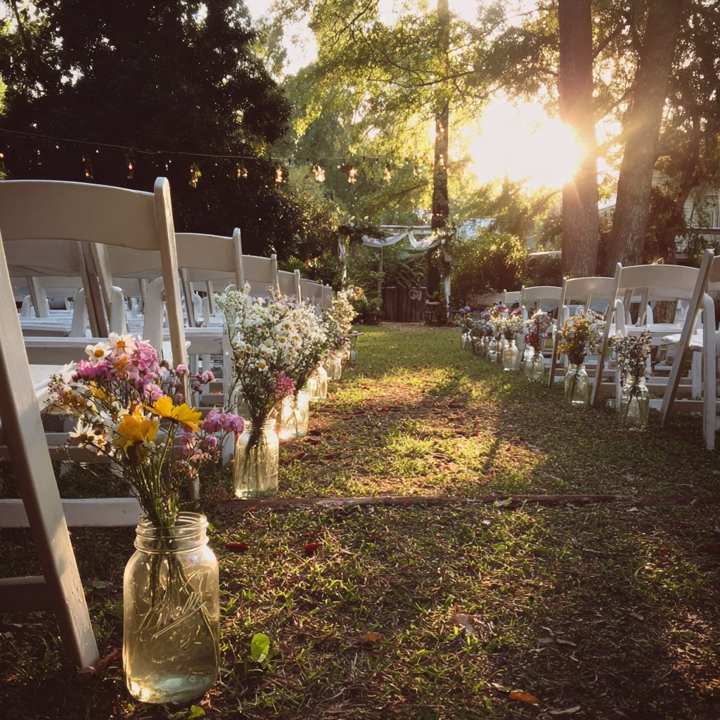 A cozy and intimate wedding setting | Source: Midjourney
