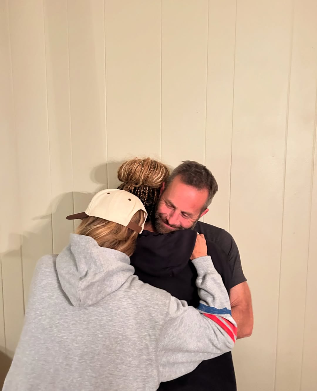 Kirk Cameron and his wife, hug their daughter, from a post dated October 6, 2024 | Source: Instagram/kirkcameronofficial