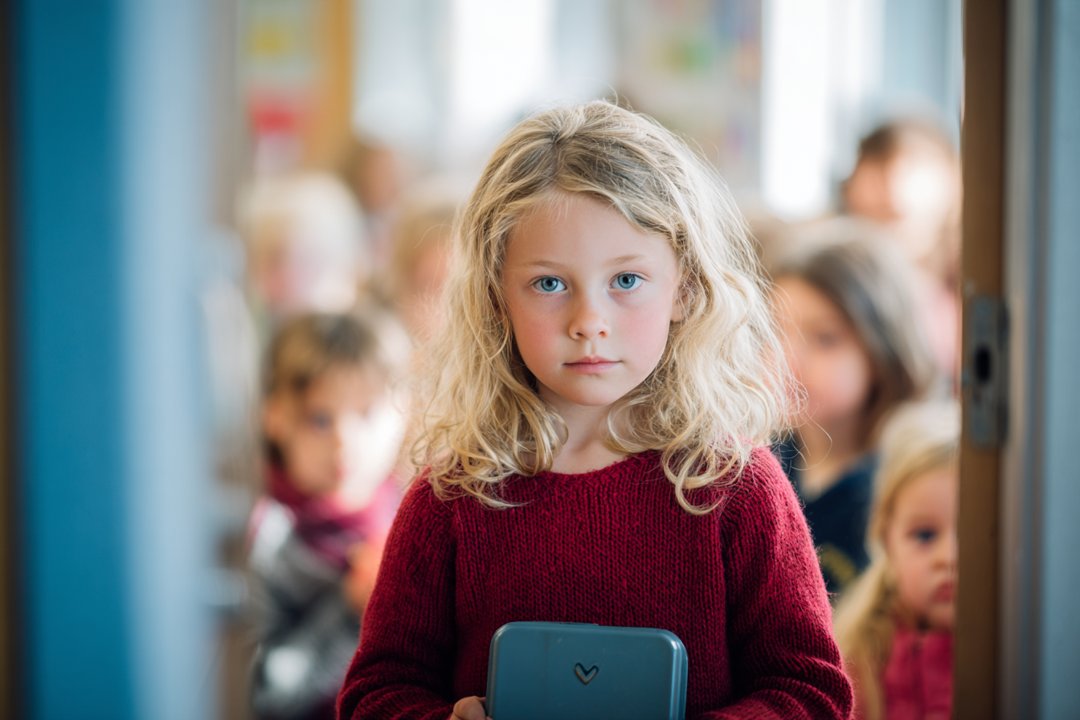 A little girl in a classroom | Source: Midjourney
