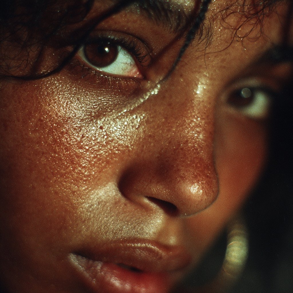 A nervous woman sweating | Source: Midjourney