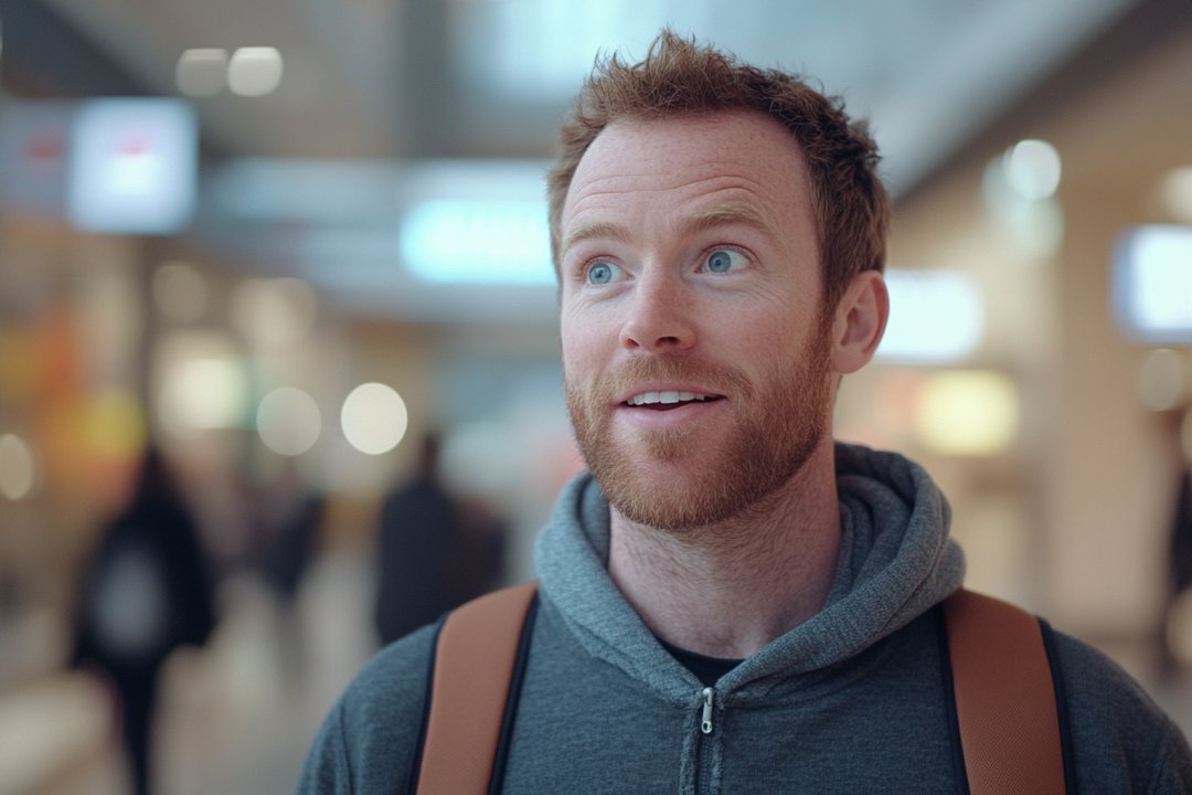 A man talking in a mall | Source: Midjourney