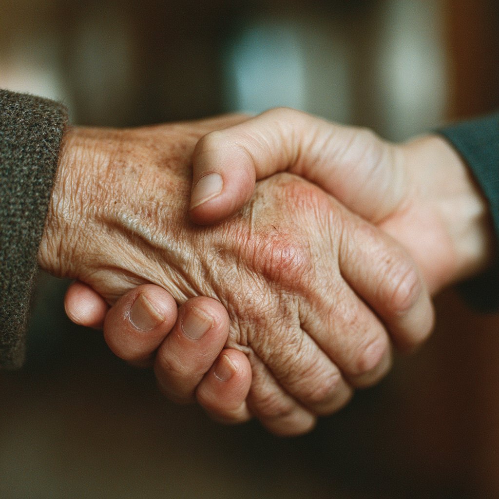 A close-up of two women shaking hands | Source: Midjourney